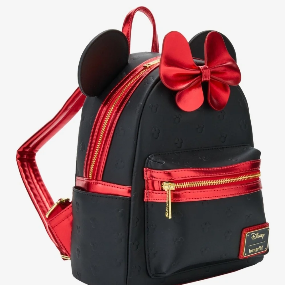 Loungefly Disney Minnie Mouse Metallic Backpack - Picture 2 of 7